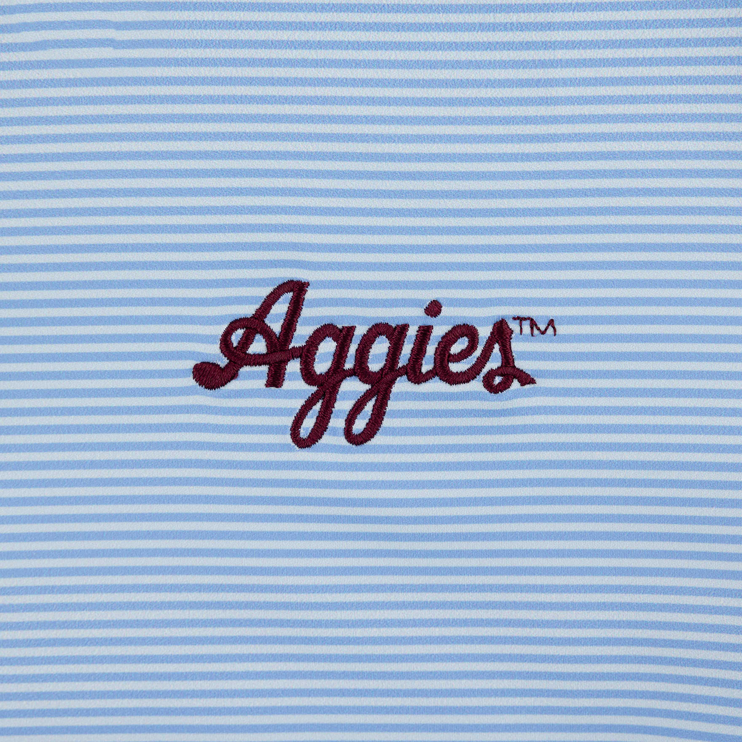 Texas A&M Collegiate Outfitters Women Micro Stripe Polo - Blue