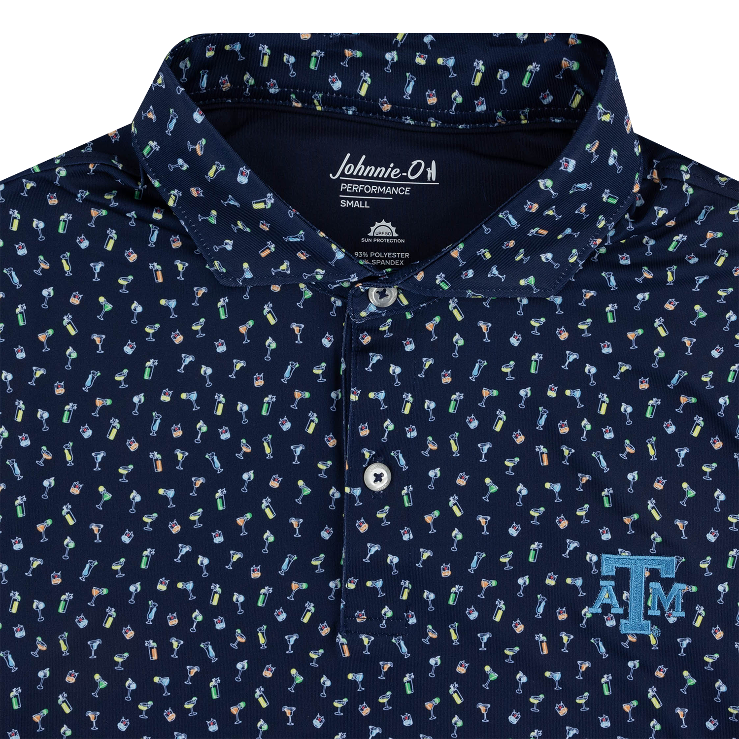 Texas A&M Johnnie-O Pop-tails Polo - Blue