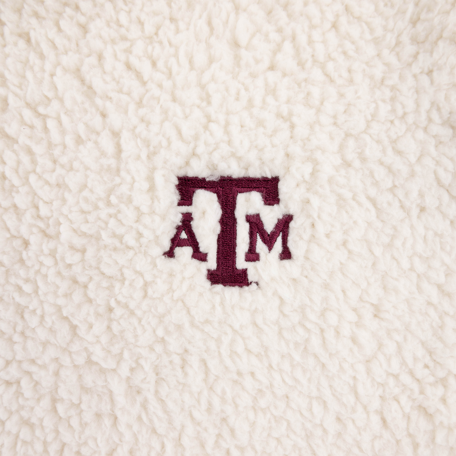 Texas A&M Johnnie-O Women's Sherpa Pullover - White