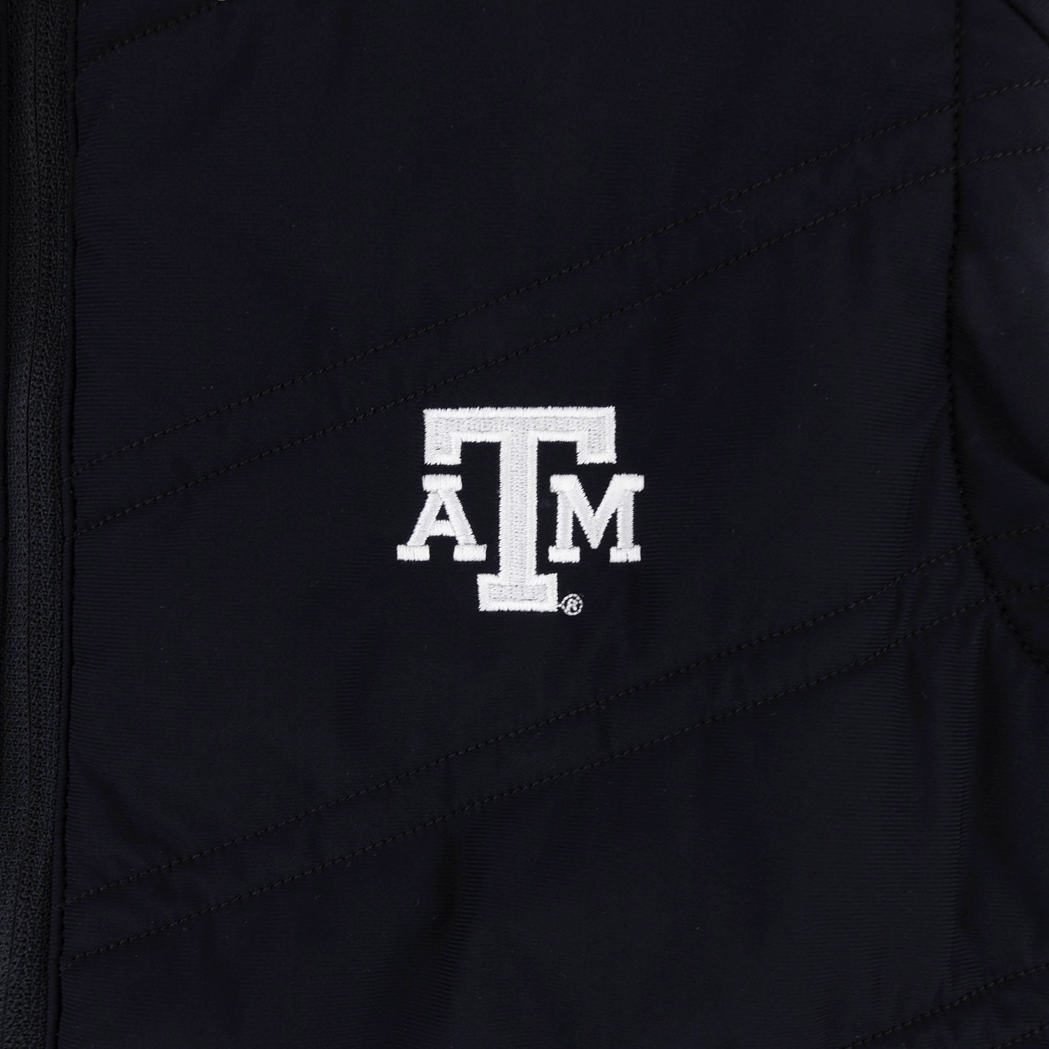 Texas A&M Johnnie-O Women's Stretch Zip Vest - Black