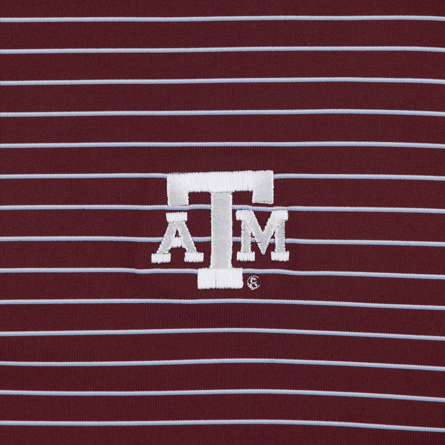 Texas A&M Peter Millar Oaks Performance Jersey Polo - Maroon