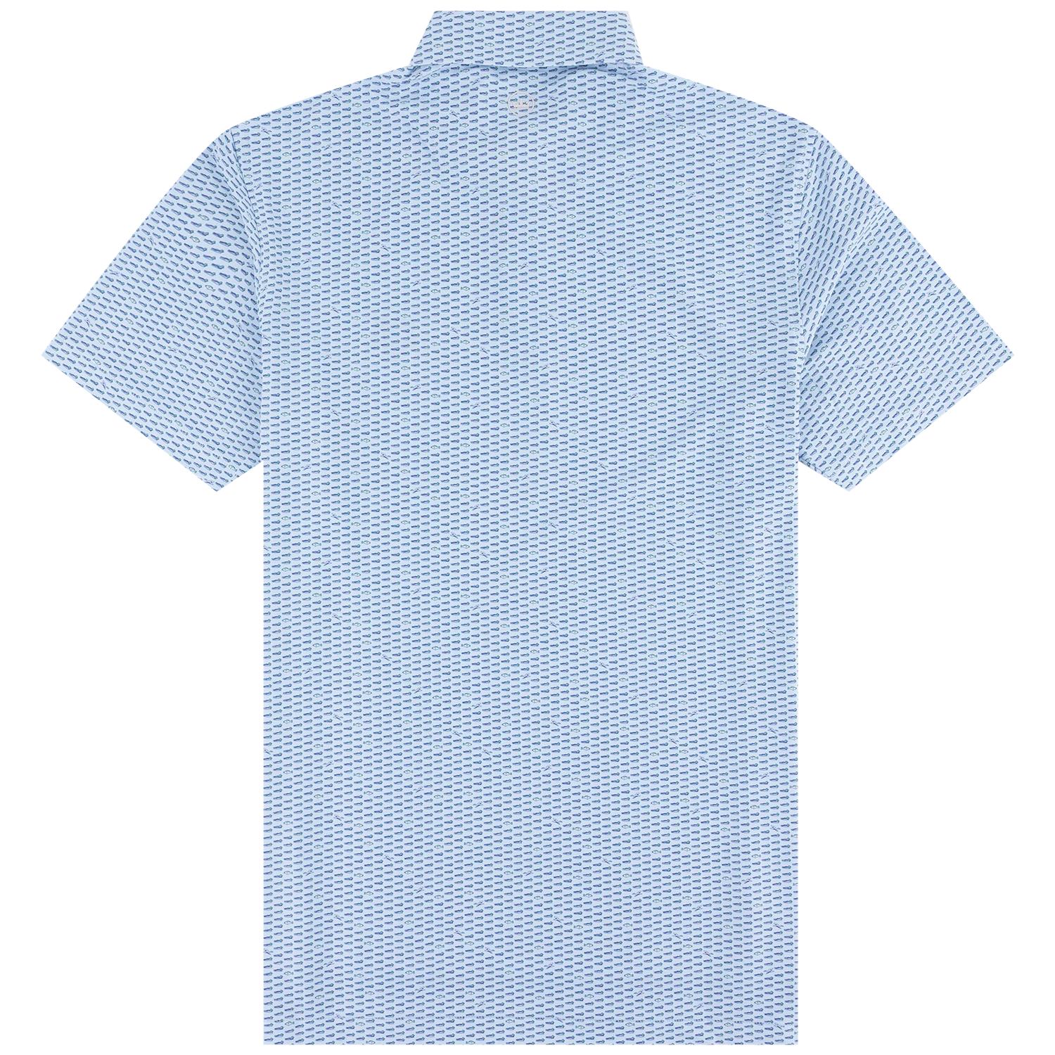 Texas A&M Peter Millar Duck Season Performance Mesh Polo - Blue