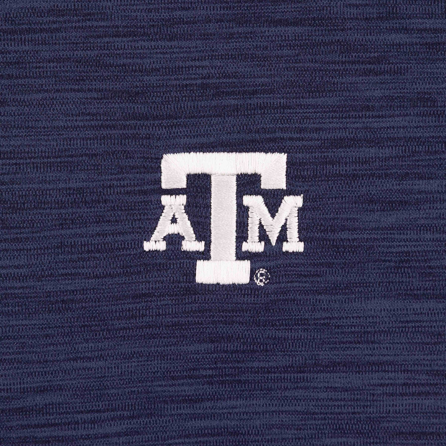 Texas A&M Peter Millar Featherweight Melange Polo - Navy