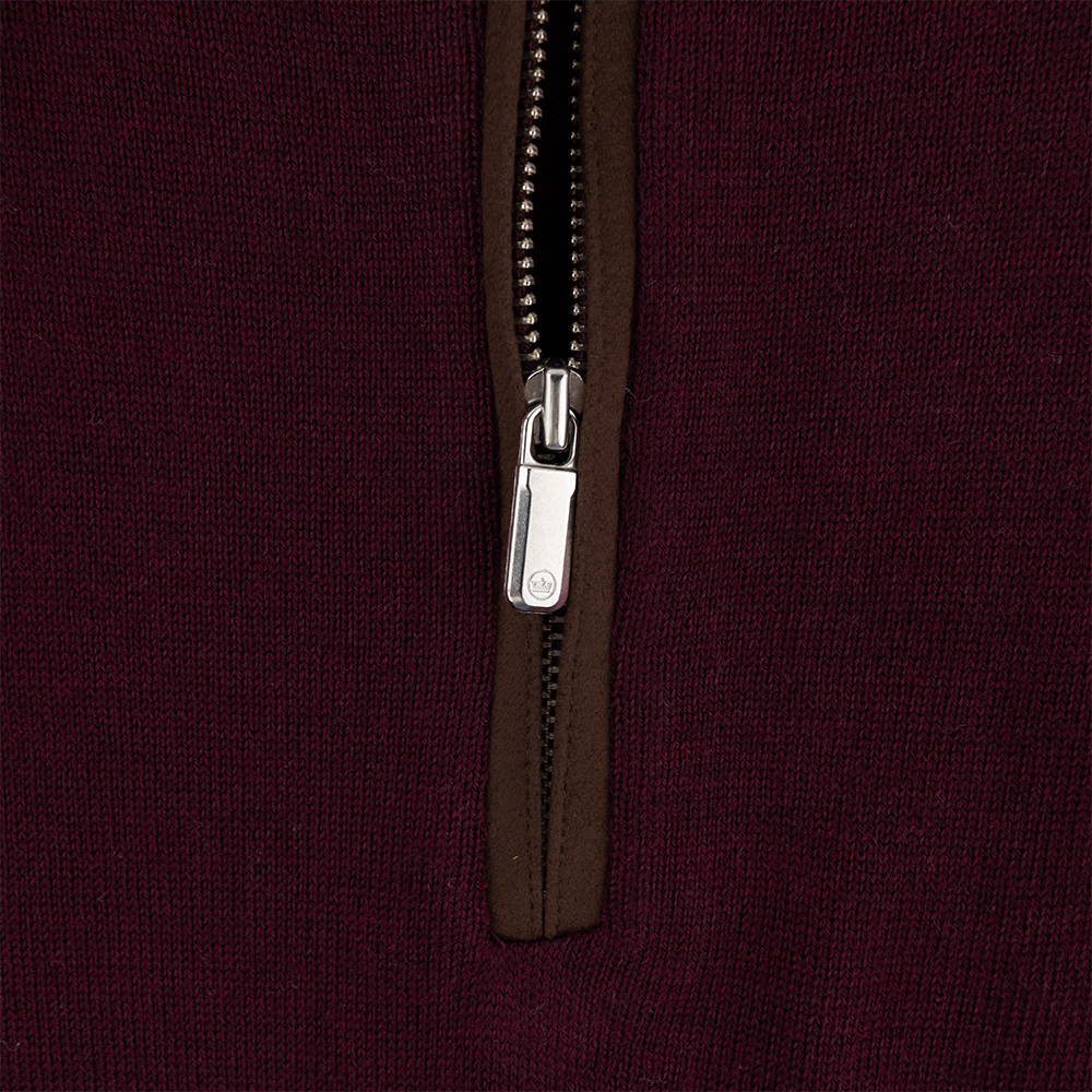 Texas A&M Peter Millar Knit 1/4 Zip - Maroon