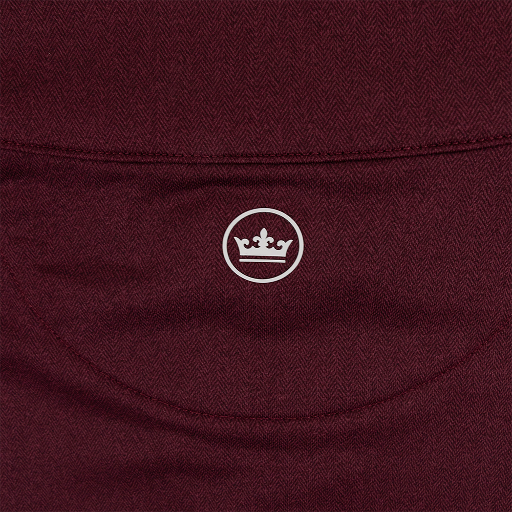 Texas A&M Peter Millar Perth Herringbone 1/4 Zip - Maroon