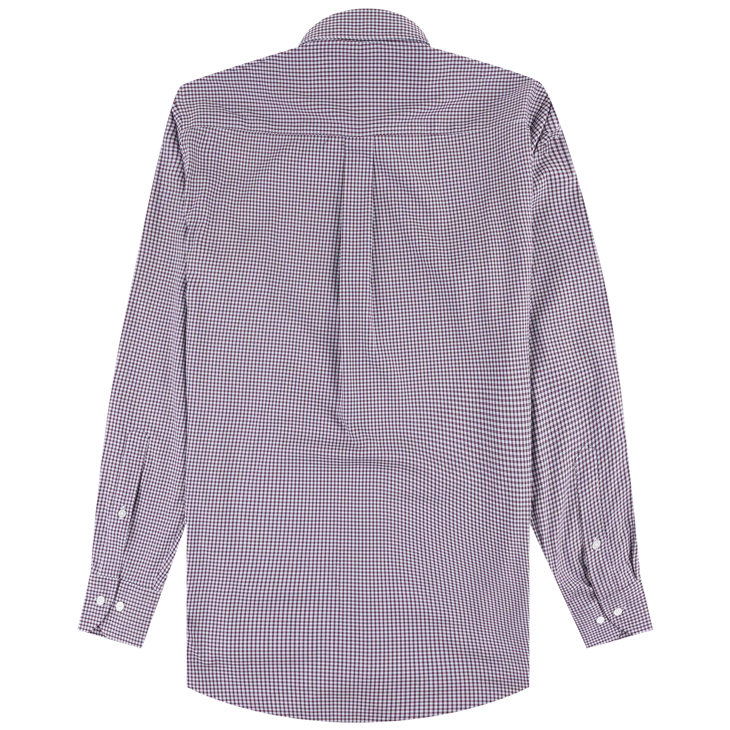Peter Millar Mens Gingham Button Down - Maroon