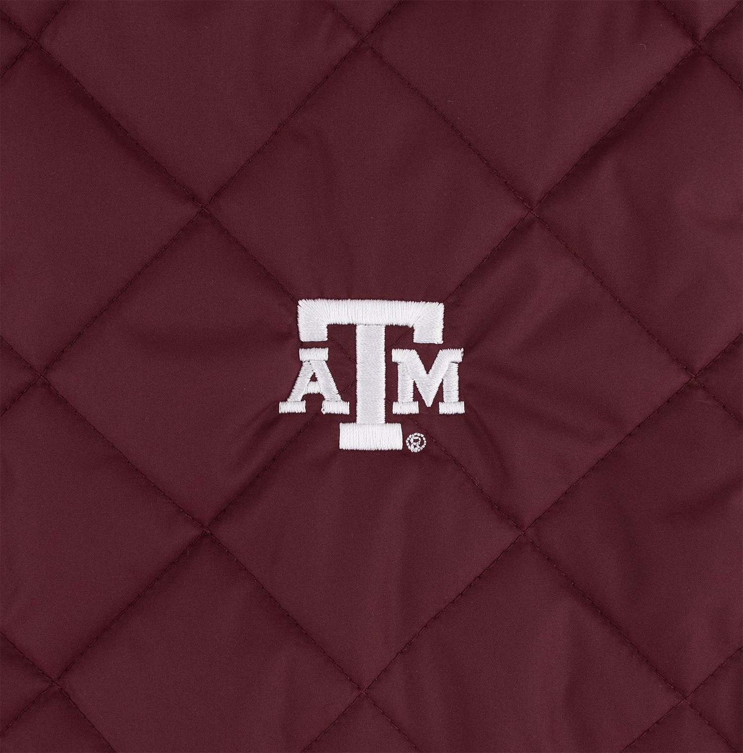 Texas A&M Peter Millar Quilted Light Puffer Zip Vest - Maroon