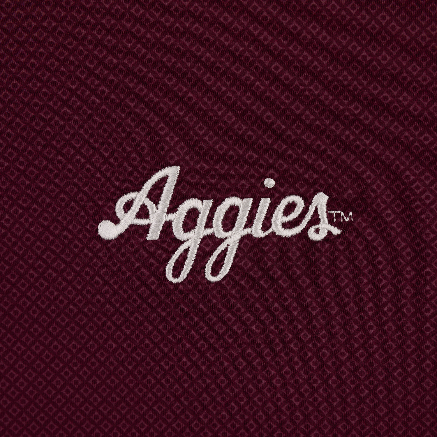Script Aggies Peter Millar Hugo Performance Polo - Maroon