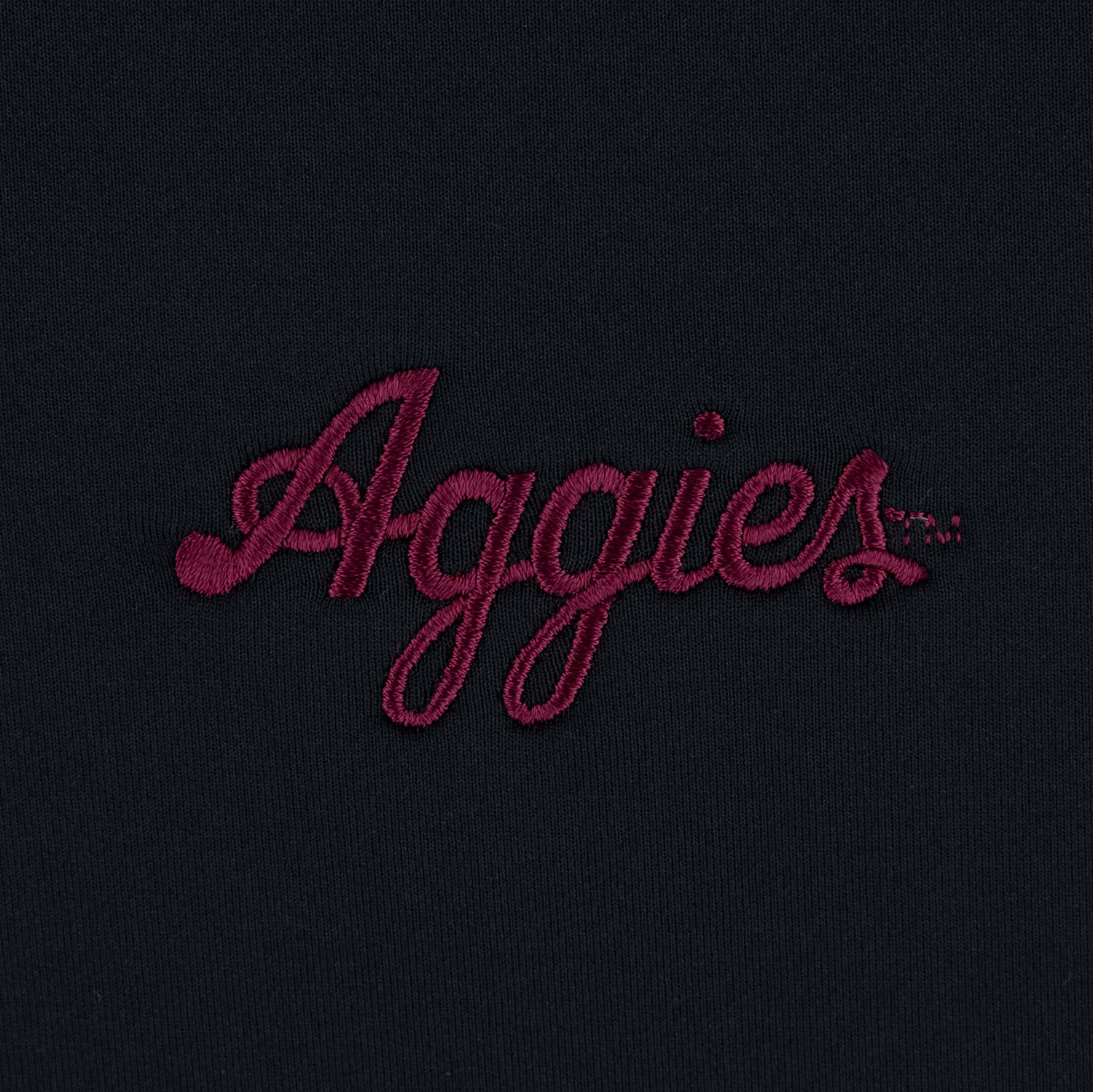 Script Aggies Peter Millar Performance 1/4 Zip - Black
