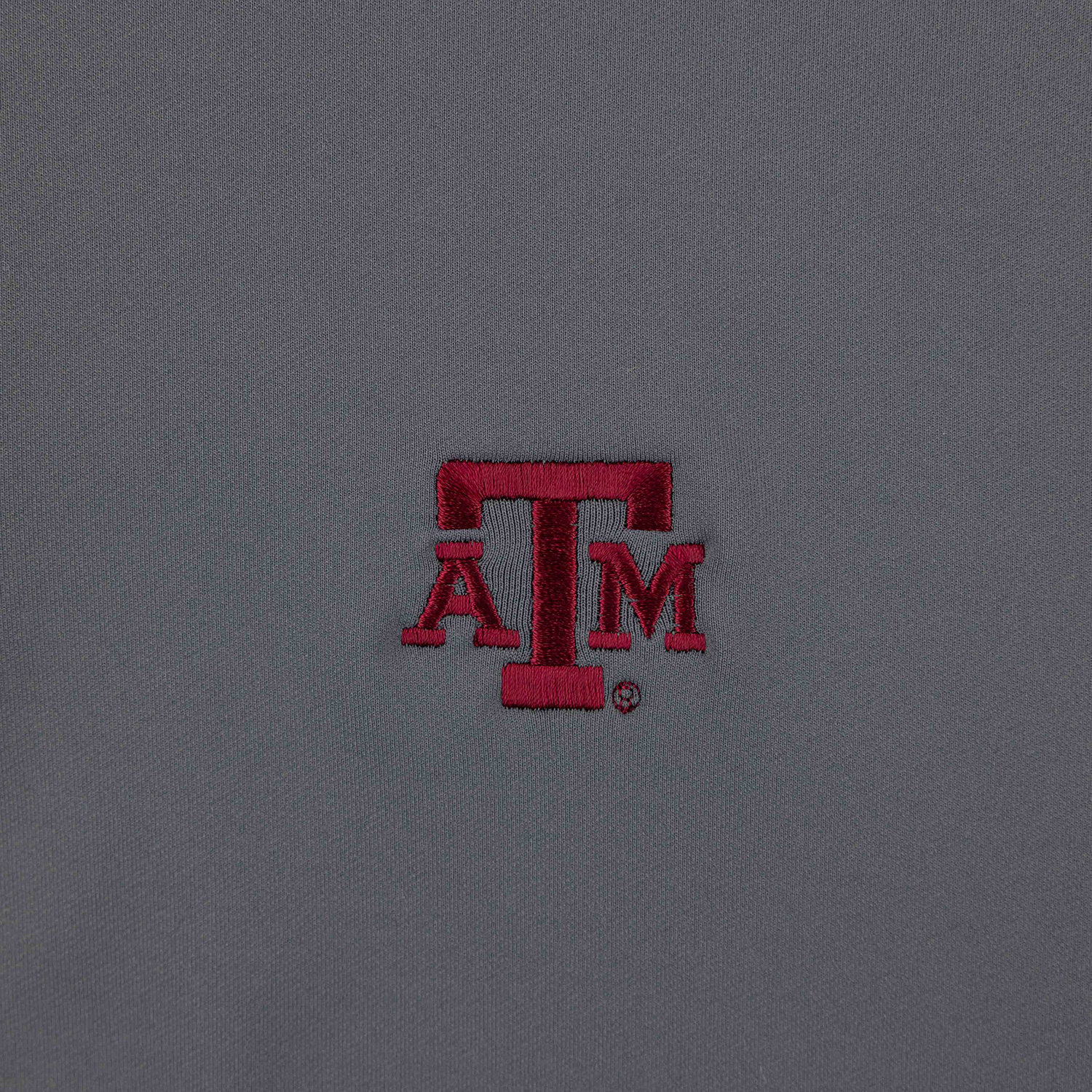 Texas A&M Peter Millar Iron Perth Solid 1/4 Zip - Gray
