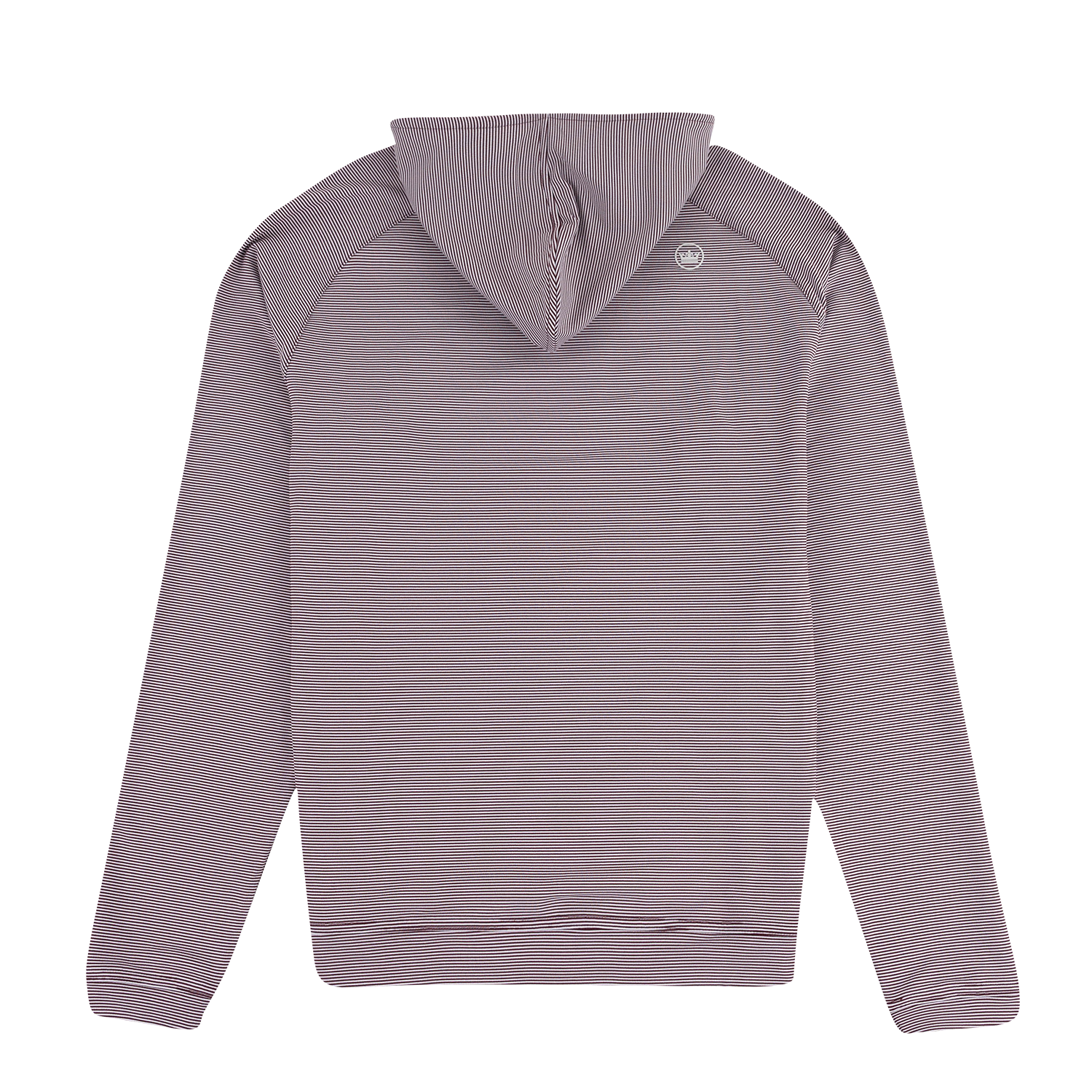 Texas A&M Peter Millar Pine Stripe Performance Hoodie - Maroon