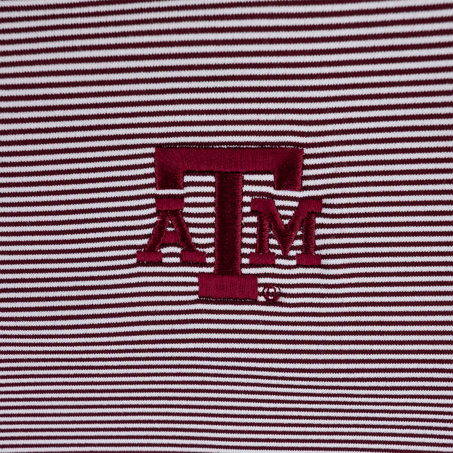 Texas A&M Peter Millar Pine Stripe Performance Hoodie - Maroon