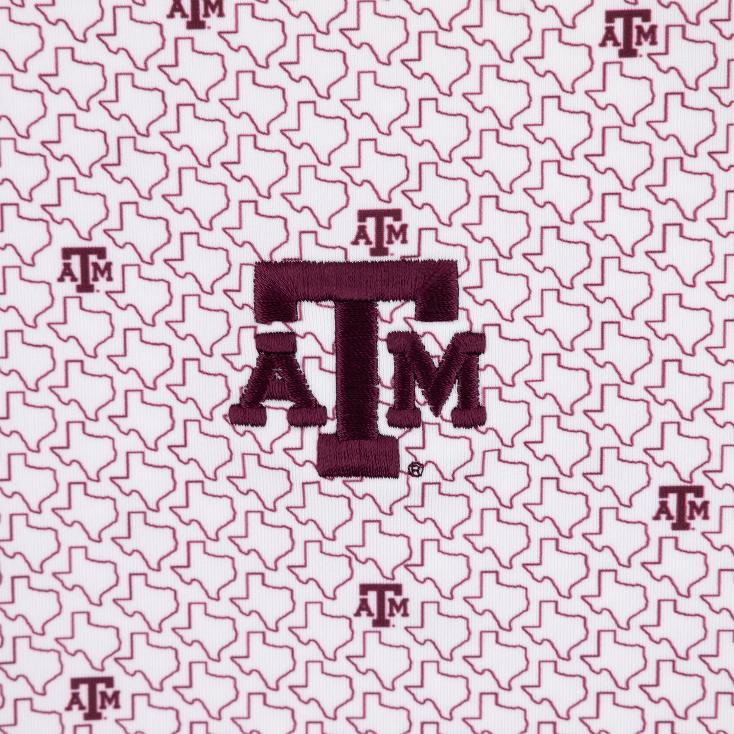 Texas A&M Horn Legend All over Texas Polo - White