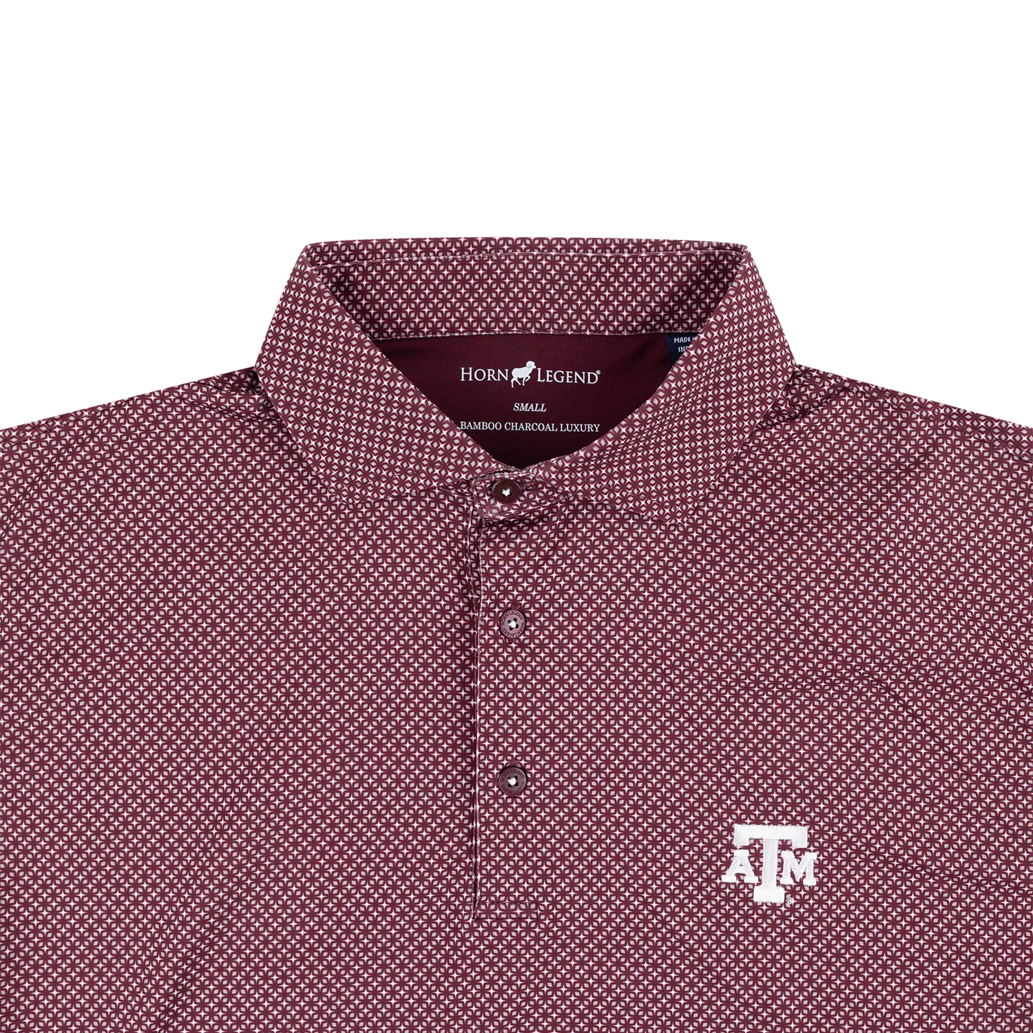 Texas A&M Horn Legend Lisbon Polo - Maroon