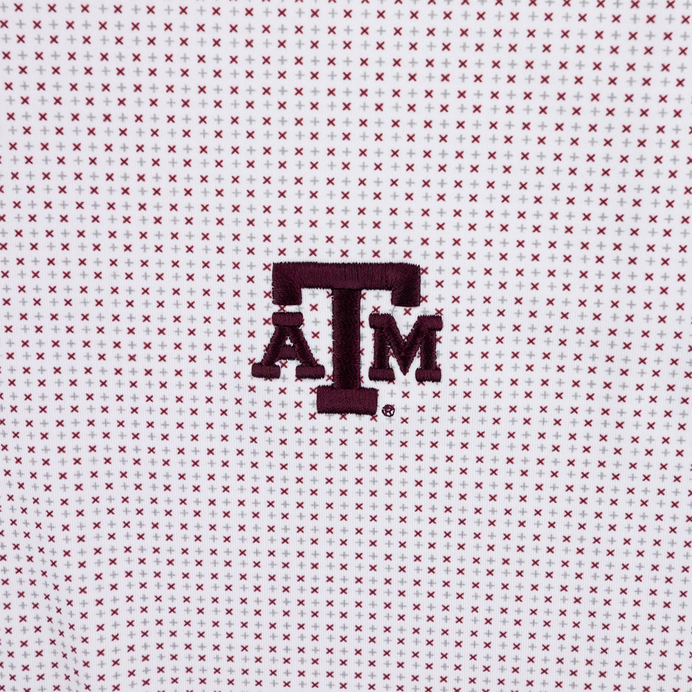 Texas A&M Horn Legend Crosshatch 1/4 Zip - Maroon