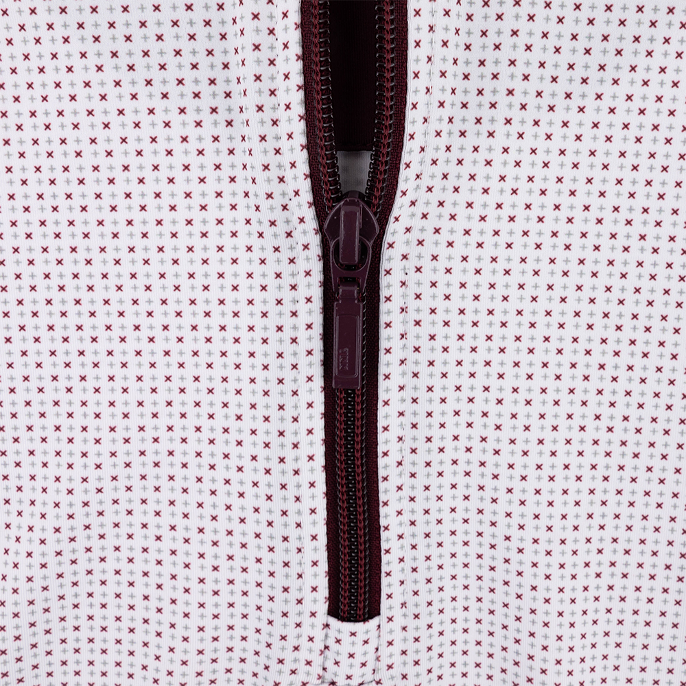 Texas A&M Horn Legend Crosshatch 1/4 Zip - Maroon