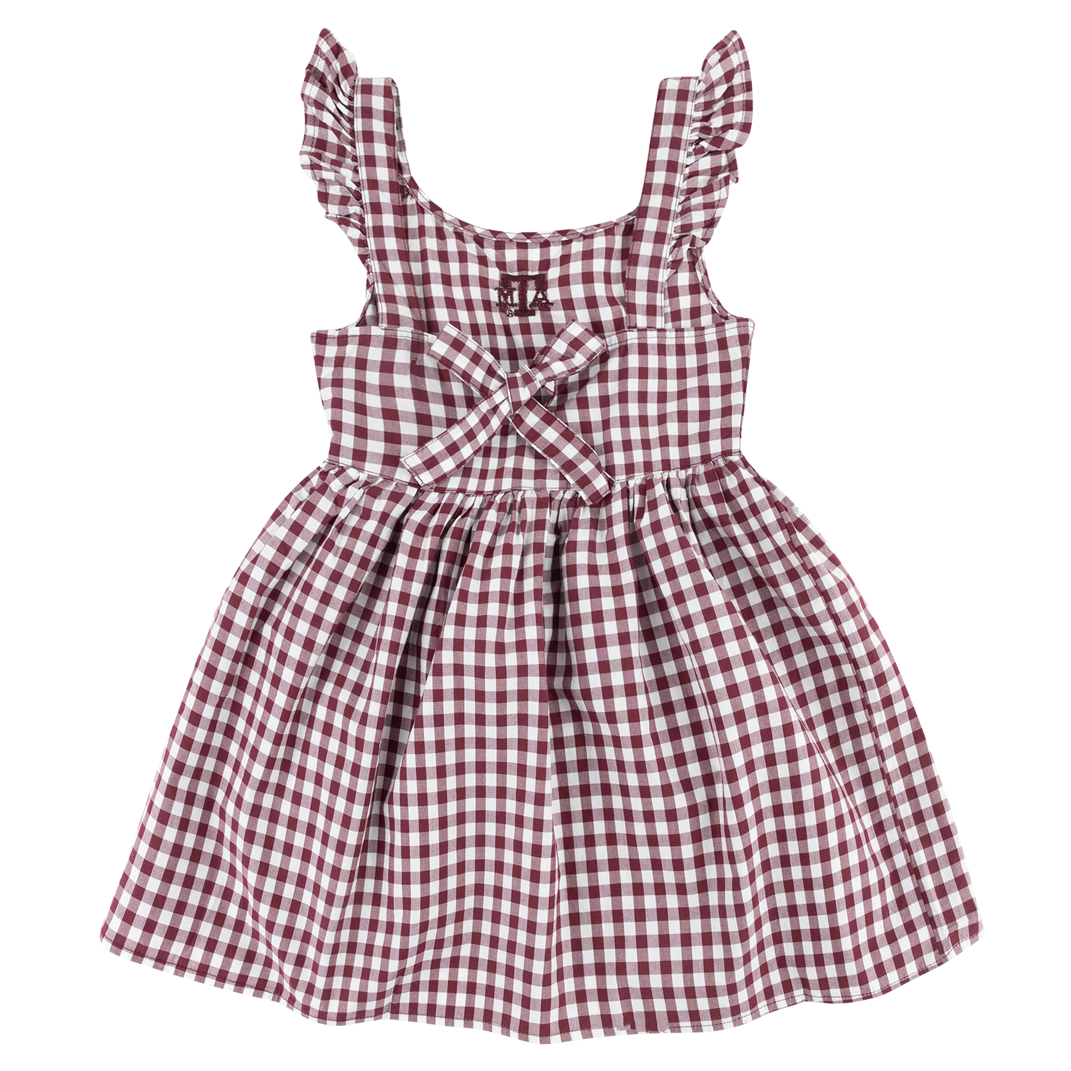 Texas A&M Youth Emmy Gingham Dress - Maroon