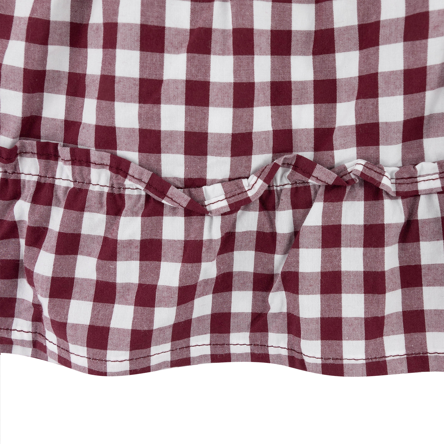 Collegiate Outfitters Toddler Tiered Gingham Dress - Maroon