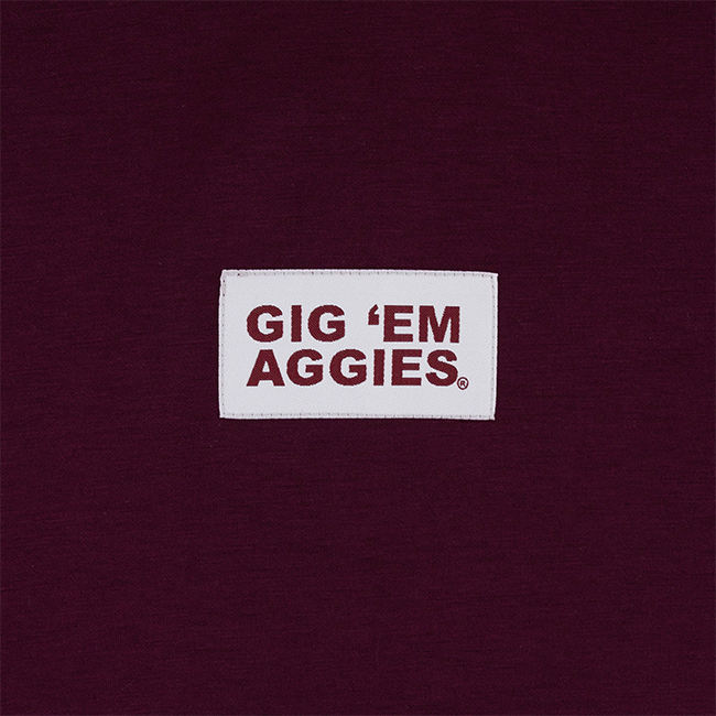 Gig 'Em Aggies Scarlet & Gold Crewneck - Maroon