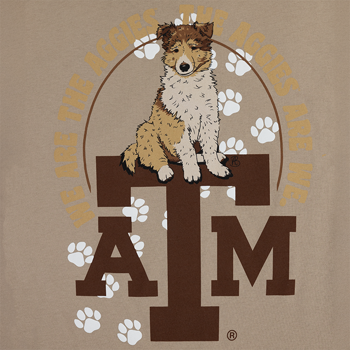 Texas A&M Next Level Apparel Reveille Puppy T-Shirt - Brown