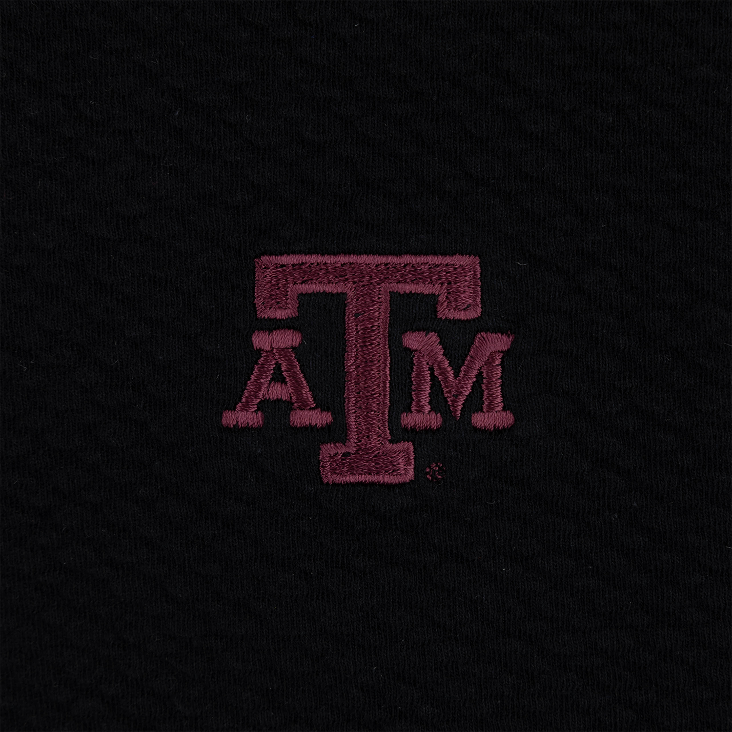Texas A&M Columbia Textured Quarter Zip - Black