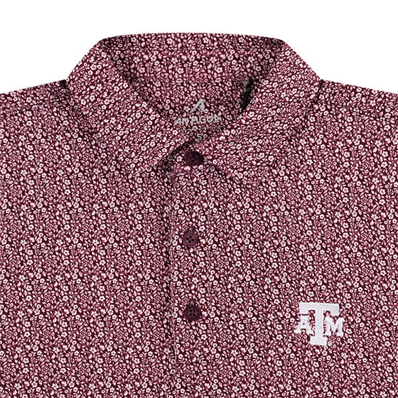 Texas A&M Antigua Botanic Polo - Maroon