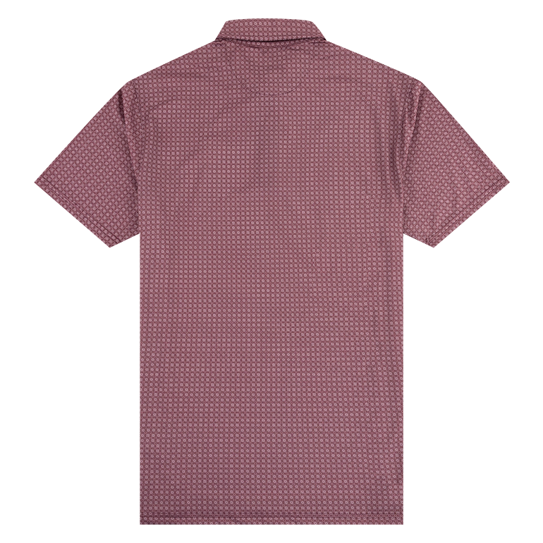 Texas A&M Antigua Mosaic Polo - Maroon