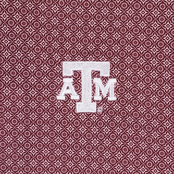 Texas A&M Antigua Mosaic Polo - Maroon