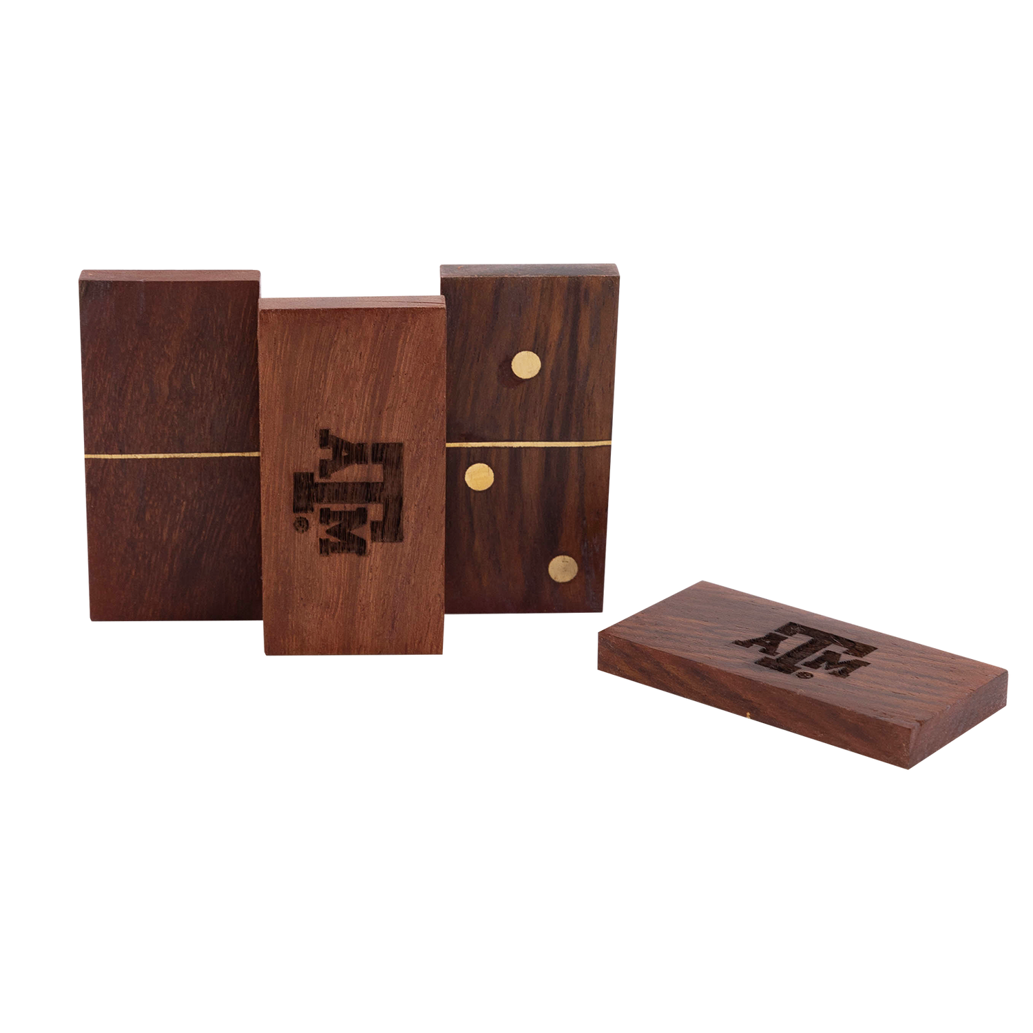 Texas A&M Wooden Dominoes Set