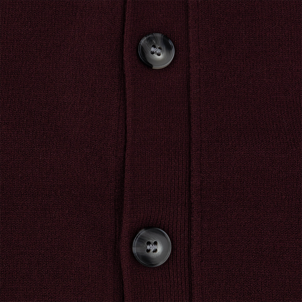 Staccato Oversized Button Down Sweater Vest - Maroon