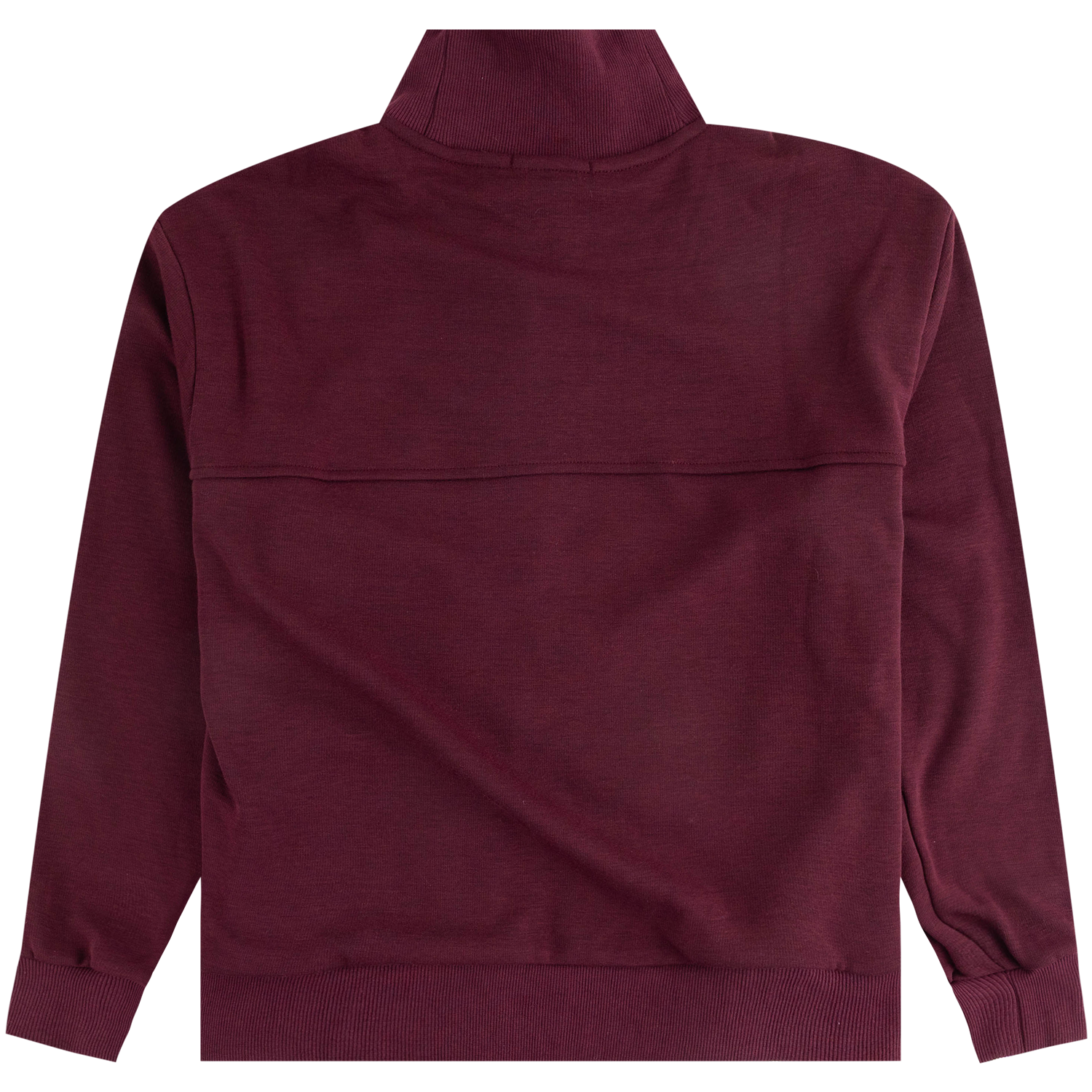 Staccato Button Down Mock Neck Cardigan - Maroon