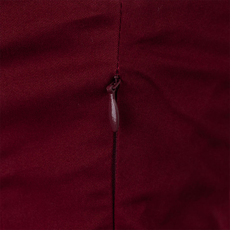 Baby Pink Boat Neckline Sleeveless Top - Maroon