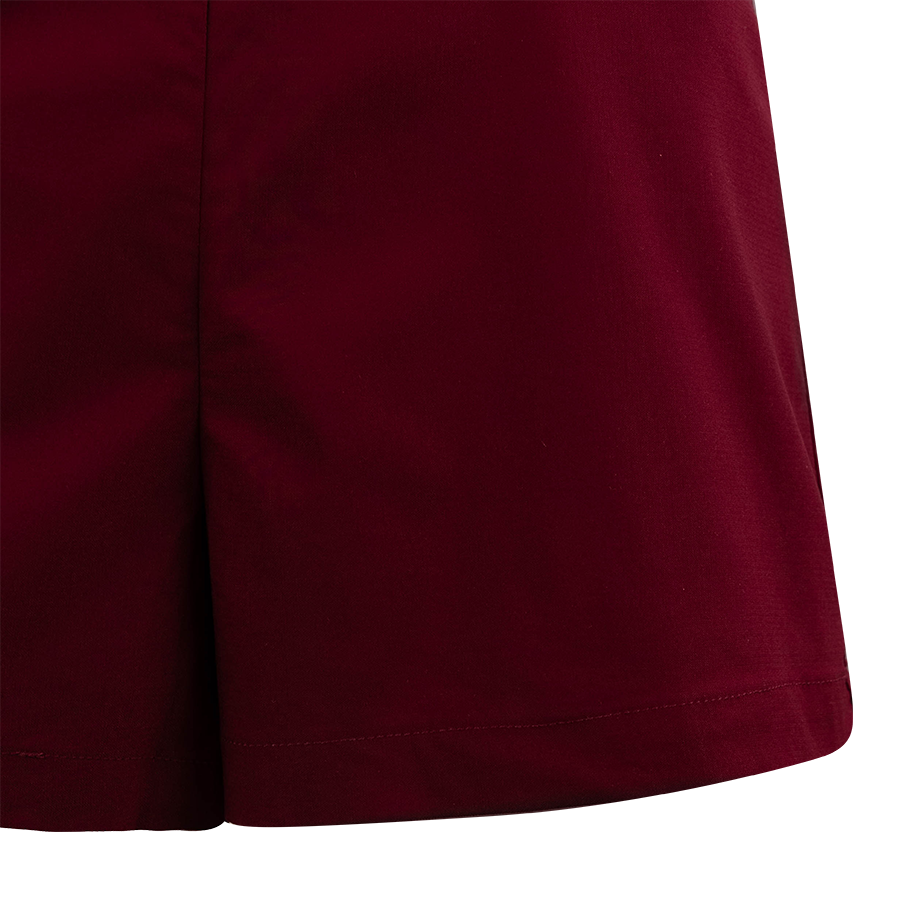 Baby Pink Halter Neck Tie Playsuit - Maroon