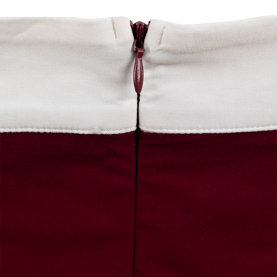 Baby Pink Halter Neck Tie Playsuit - Maroon