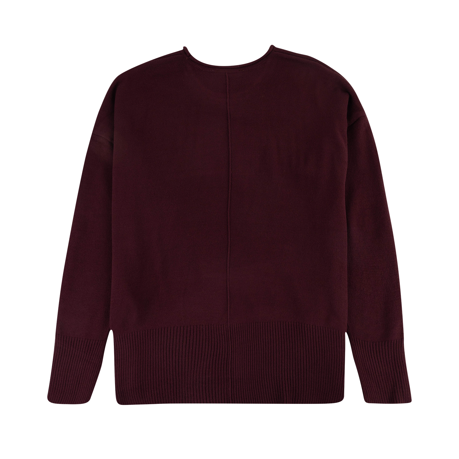 Double Zero Lightweight Knit Sweater - Maroon