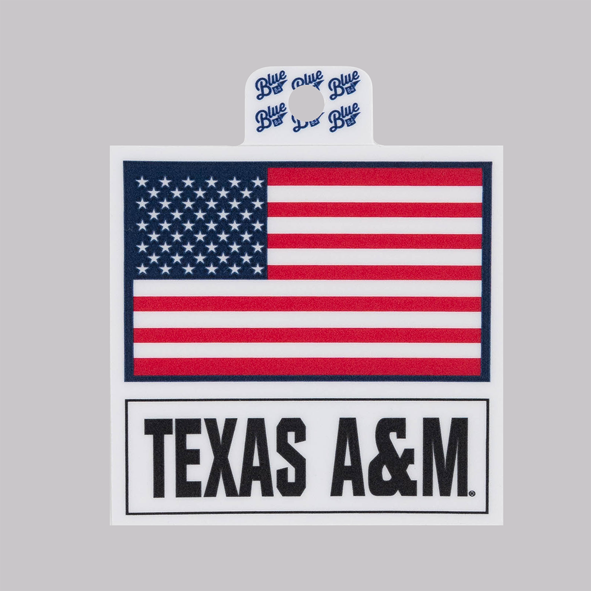 Texas A&M American Flag Sticker