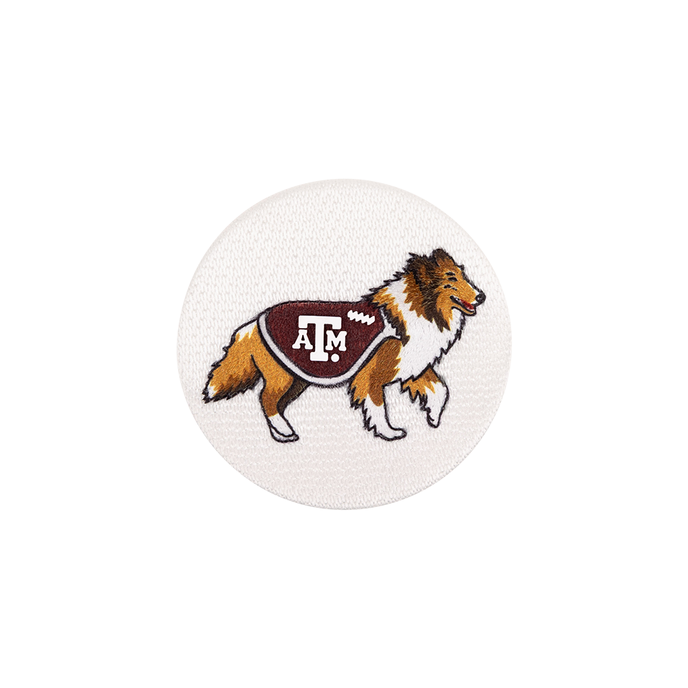 Texas A&M Collegiate Outfitters Reveille Embroidered Button