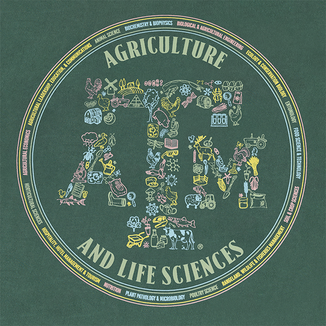 Texas A&M Gildan Agriculture and Life Sciences T-Shirt - Green