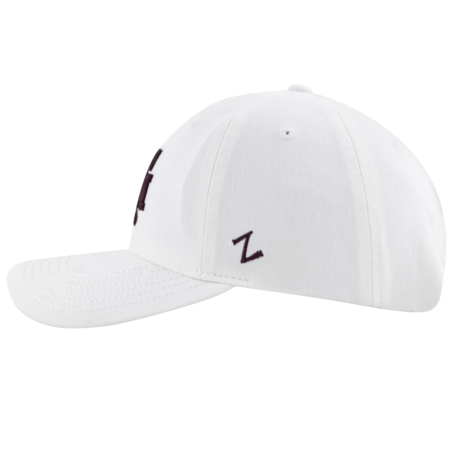 Texas A&M Zephyr Floral Embroidered Adjustable Cap - White