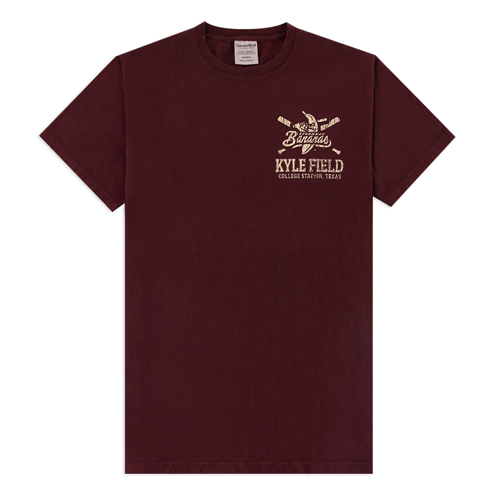 Texas A&M Banana Ball Ticket Stub T-Shirt - Maroon
