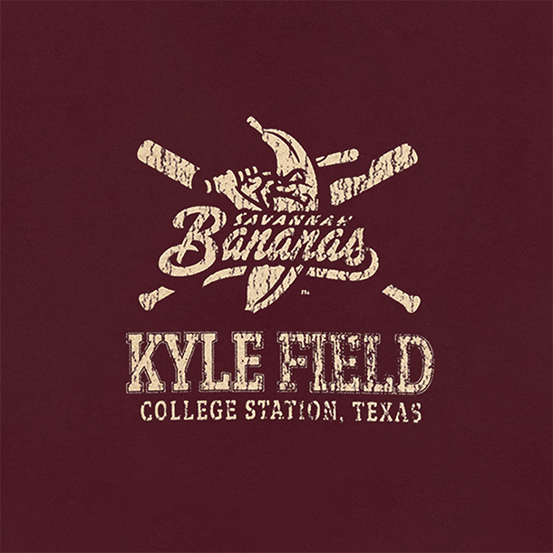 Texas A&M Banana Ball Ticket Stub Youth T-Shirt - Maroon