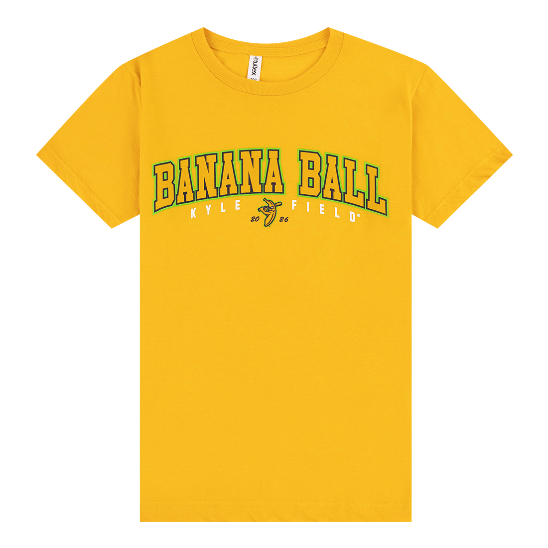 Texas A&M Banana Ball Arch T-Shirt - Yellow