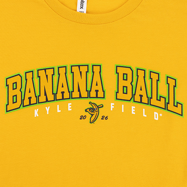 Texas A&M Banana Ball Arch T-Shirt - Yellow