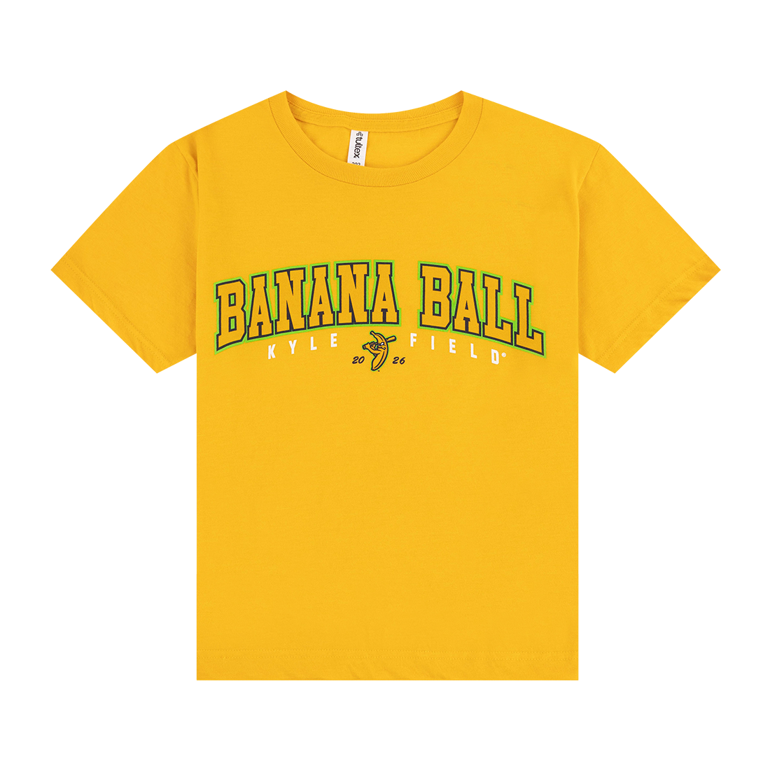 Texas A&M Banana Ball Arch Youth T-Shirt - Yellow