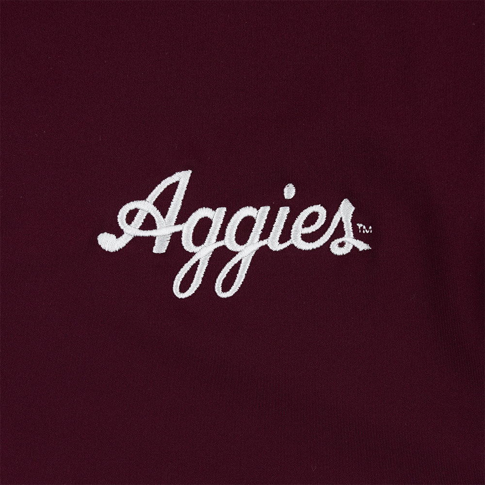 Script Aggies Adidas Elevated 1/4 Zip - Maroon