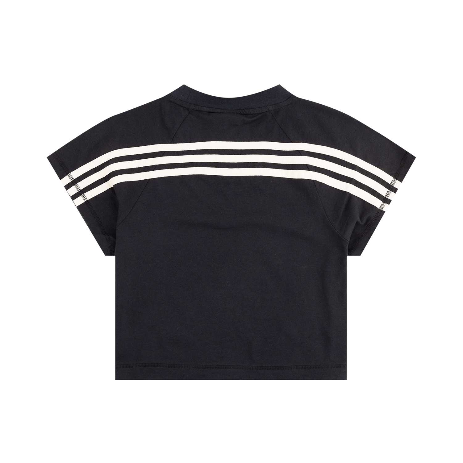 Script Aggies Adidas Crop Athletic Top - Black