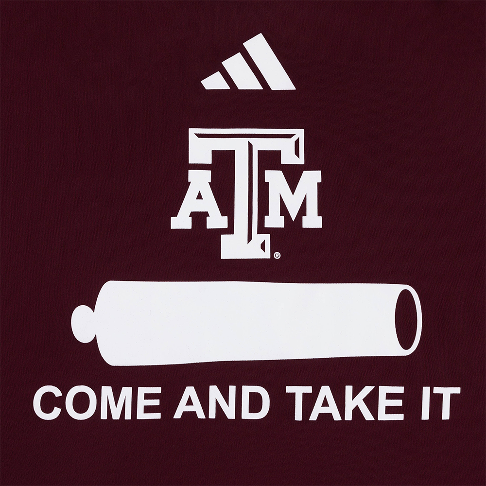 Texas A&M Adidas Come and Take It Performance Tee - Maroon