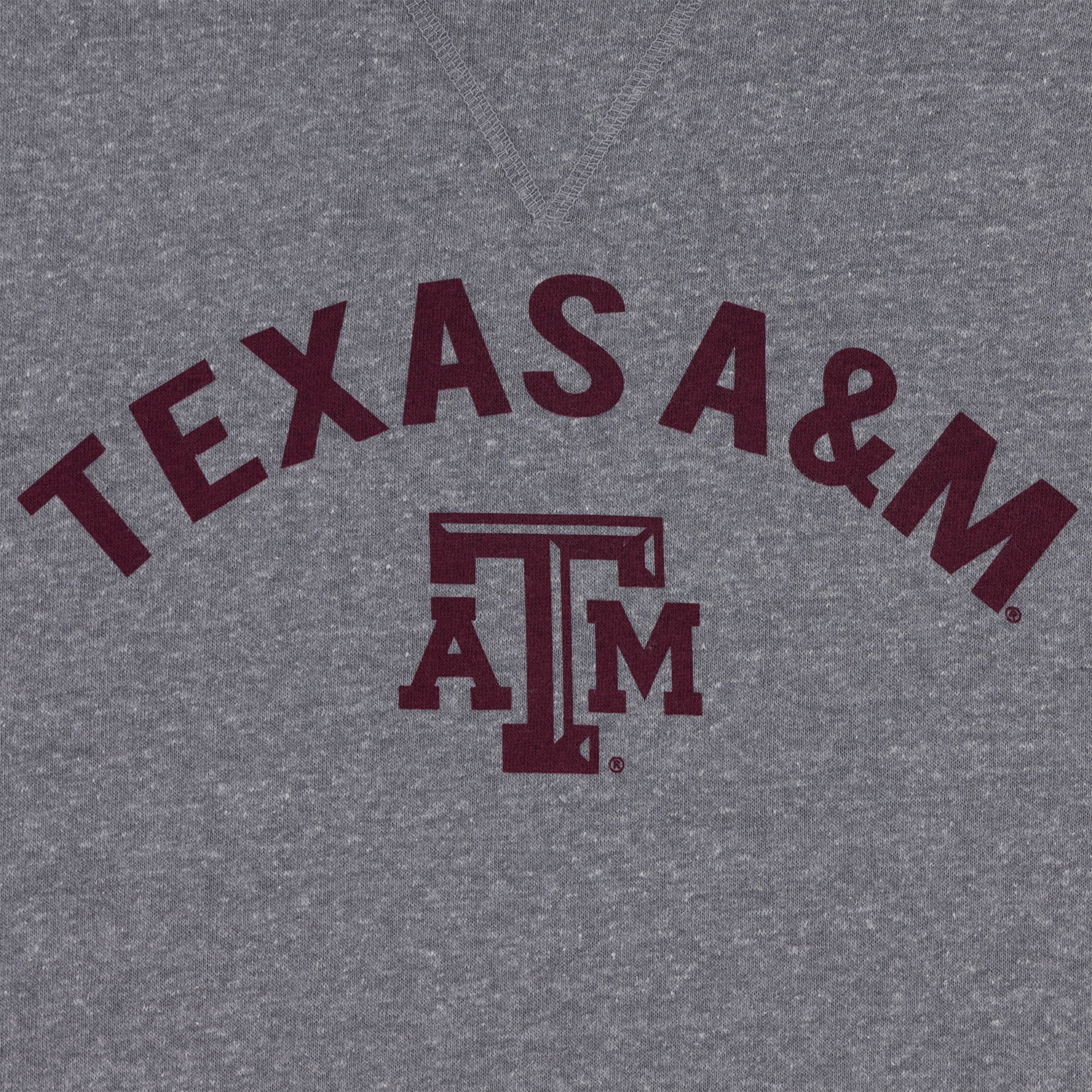 Texas A&M League Fleece Heritage Crewneck - Grey