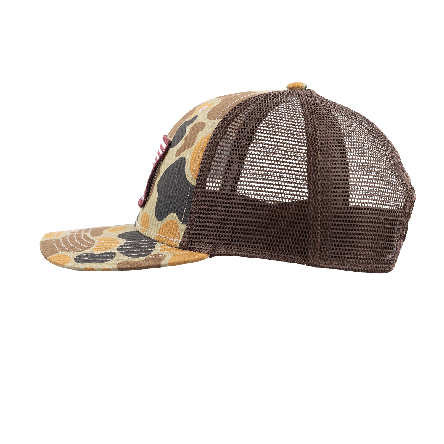Texas A&M League Collegiate American Flag Mesh Cap - Camo