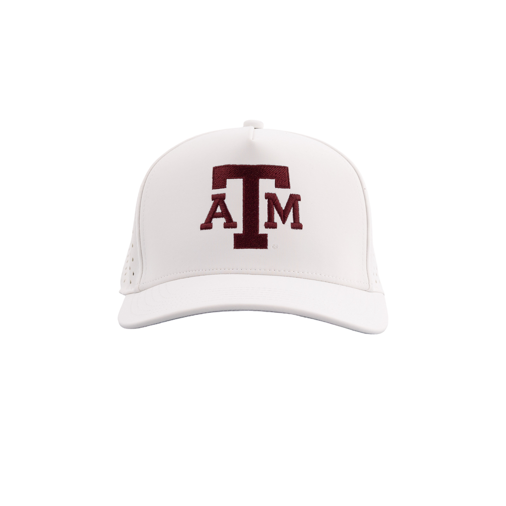 Texas A&M Legacy Youth High Crown Snapback Cap - White